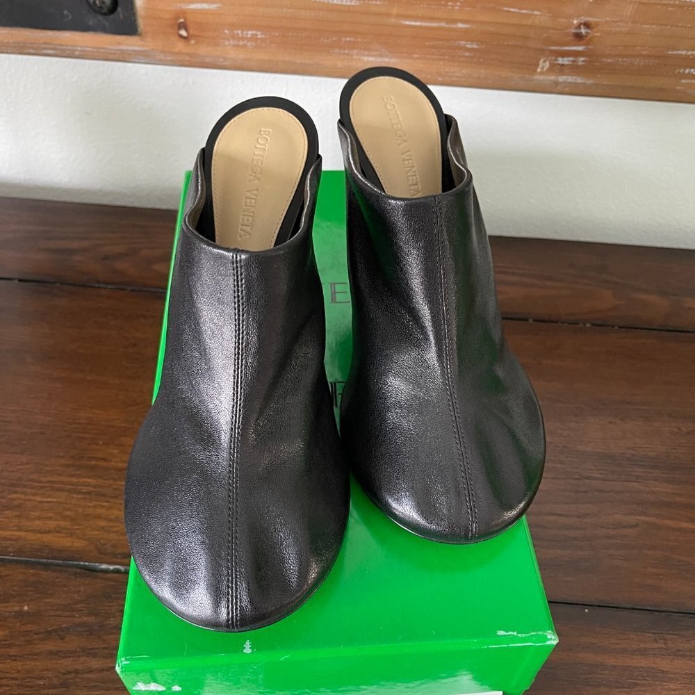 BOTTEGA VENETA 667191 Cocktail Stretch Black Leather Mule Pumps Shoes 36.5 - Picture 12 of 16